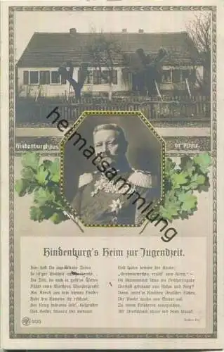 Pniewy - Pinne - Hindenburghaus - Hindenburg's Heim zur Jugendzeit - Verlag NPG