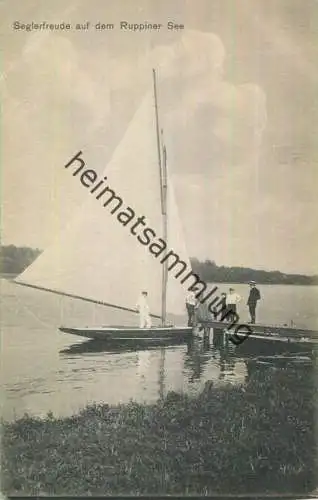 Neuruppin - Segelboote auf dem Ruppiner See - Verlag Ad. Jaene Neu-Ruppin