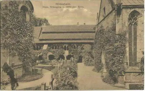 Hildesheim - Kreuzgang und 1000-jährige Rose - Verlag Hildesia Hildesheim 1909