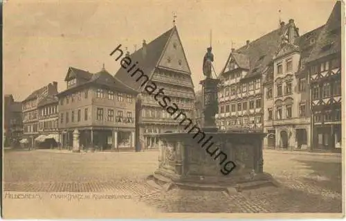 Hildesheim - Marktplatz - Rolandbrunnen - Verlag E. Baxmann Hildesheim