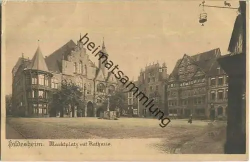 Hildesheim - Marktplatz - Rathaus - Verlag E. Baxmann Hildesheim