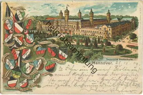 Hannover - Technische Hochschule - Verbindungen - Bahnpost - Verlag Willy Hoehl Hannover