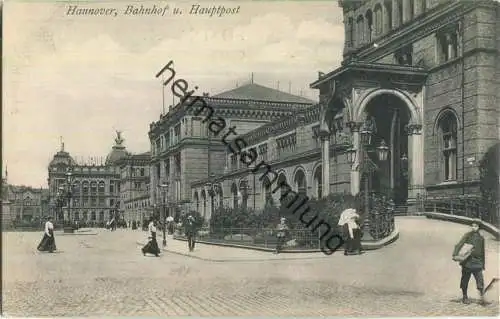 Hannover - Hauptbahnhof - Verlag Georg Kugelmann Hannover 1907