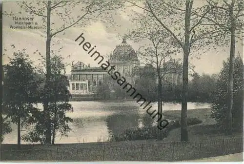 Hannover - Maschpark - Provinzial Museum - Verlag Georg Kugelmann Hannover 1909