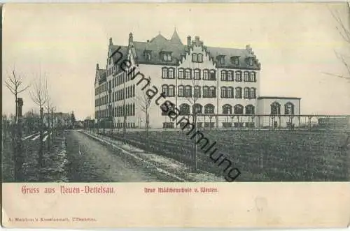Neuendettelsau - Mädchenschule von Westen - Verlag A. Mendner Uffenheim ca. 1910