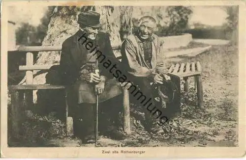 Rothenburg - alte Leute - Verlag Ernst Geissendörfer Rothenburg o. Tauber