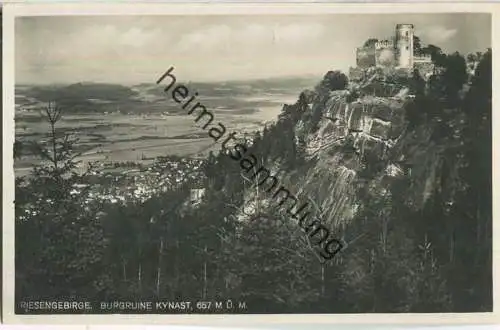 Burgruine Kynast  - Riesengebirge - Verlag  Max Umlauf Hirschberg - Foto-AK ca. 1930