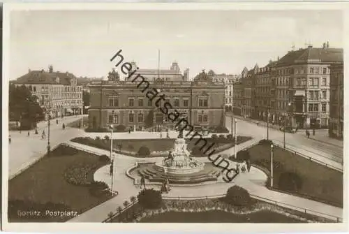 Görlitz - Postplatz - Verlag Karl Simon Görlitz - Foto-AK ca. 1930