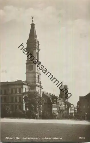 Zittau - Johanneum - Johanniskirche - Verlag H. Rubin & Co Dresden - Foto-AK ca. 1930