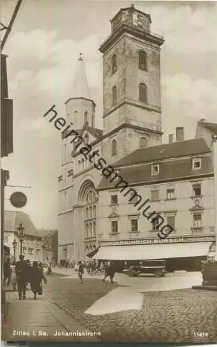 Zittau - Johanniskirche - Verlag H. Rubin & Co Dresden - Foto-AK ca. 1930