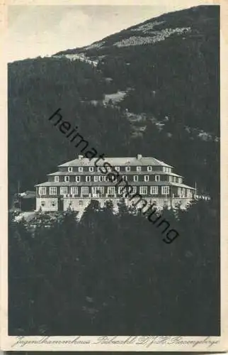 Riesengebirge - Jugendkammhaus Rübezahl D. J. H. am Spindlerpass - Verlag Bruno Scholz Görlitz - AK ca. 1930