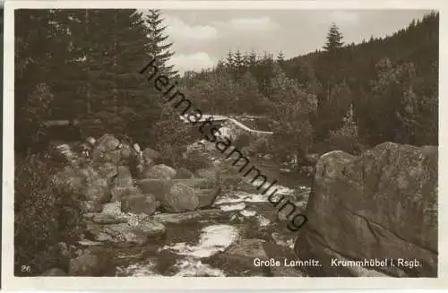 Riesengebirge - Krummhübel - Grosse Lomnitz - Verlag Photo Kleeberg Krummhübel - Foto-AK ca. 1930