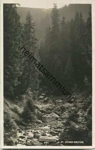 Dlouhy dul - Langer Grund - Verlag W. Pfohl Spindlermühle - Foto-AK 30er Jahre