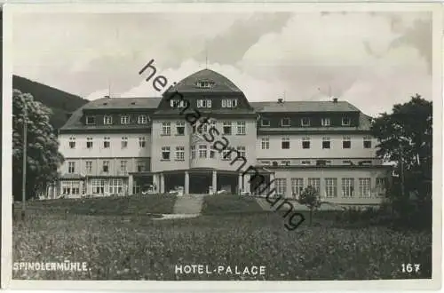 Spindleruv Mlyn - Spindlermühle - Hotel Palace - Verlag W. Pfohl Spindlermühle - Foto-AK 30er Jahre