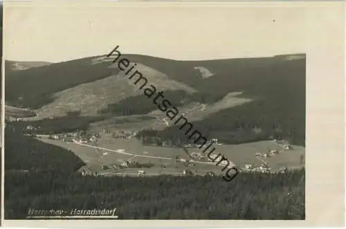 Harrachsdorf - Harrachov  - Stempel Hotel Haney Neuwelt - Foto-AK 30er Jahre