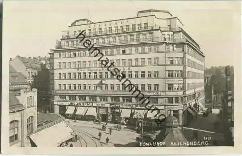 Reichenberg - Liberec - Donauhof - Strassenbahn - Verlag F. Madle Reichenberg - Foto-AK ca. 1930