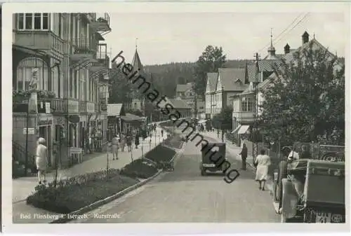 Swieradow-Zdroj - Bad Flinsberg - Kurstrasse - Verlag L. Niepel-Brodt Friedeberg - Foto-AK ca. 1930