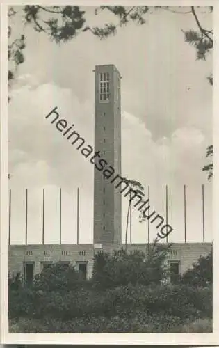 Berlin - Reichssportfeld - Glockenturm - Foto-Ansichtskarte - Amtliche Olympia-Postkarte