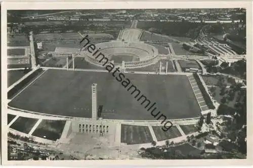 Berlin - Reichssportfeld - Gesamtansicht - Foto-Ansichtskarte - Amtliche Olympia-Postkarte Nr. 9