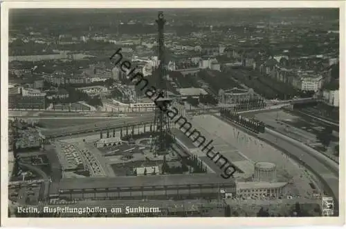 Berlin - Ausstellungshallen am Funkturm - Verlag Klinke & Co Berlin - Foto-Ansichtskarte 30er Jahre