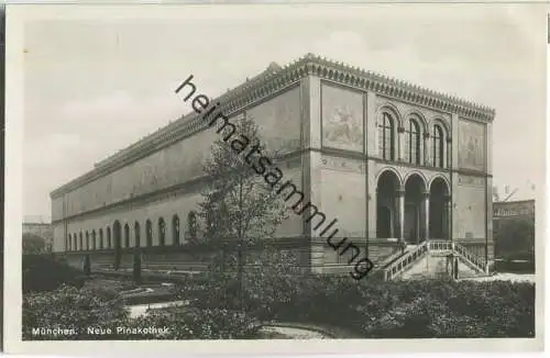 München - Neue Pinakothek - Foto-Ansichtskarte 30er Jahre - Verlag A. Lengauer München