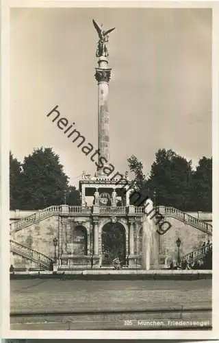 München - Friedensengel - Foto-Ansichtskarte 30er Jahre - Verlag M. Seidlein München