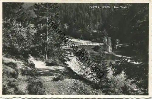 Chateau d'Oex - Pont Turrian - Foto-AK - Edition Perrochet Lausanne