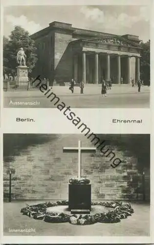 Berlin - Ehrenmal - Foto-AK 30er Jahre - Verlag G. M. B. Nr. 290