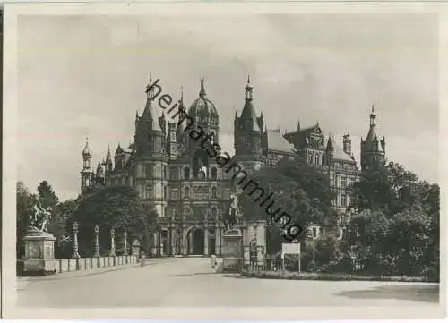 Schwerin - Schloss - Foto-Ansichtskarte Grossformat 30er Jahre - Verlag Deutscher Kunstverlag Berlin