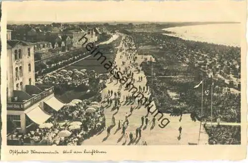 Ostseebad Warnemünde - Blick vom Leuchtturm - Foto-AK 30er Jahre - Verlag Zeitungsvertrieb Strauss Warnemünde