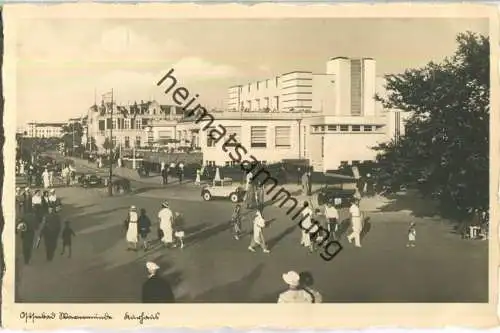 Ostseebad Warnemünde - Kurhaus - Foto-AK 30er Jahre - Verlag Zeitungsvertrieb Strauss Warnemünde