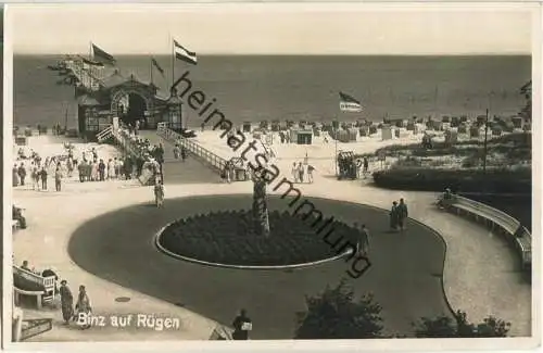 Insel Rügen - Binz - Seebrücke - Foto-AK 30er Jahre - Verlag Photohaus Voss Binz