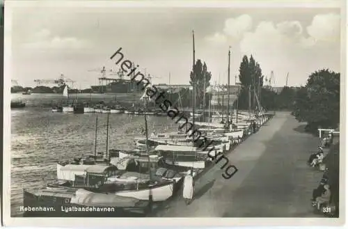 Kobenhavn - Lystbaadehavnen - Foto-Ansichtskarte 30er Jahre - Verlag Rudolf Olsen