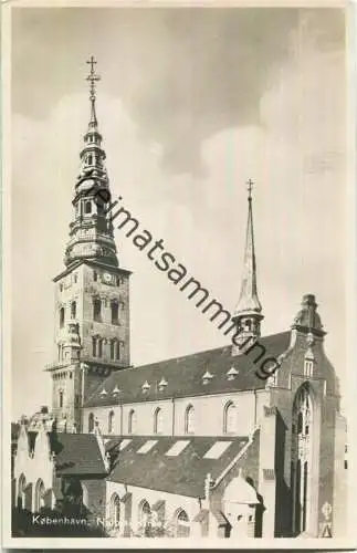 Kobenhavn - Nicolai Kirke - Foto-Ansichtskarte 30er Jahre - Verlag J. Chr. Olsen
