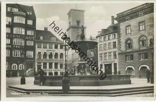 Kobenhavn - Gammel Torv - Foto-Ansichtskarte 30er Jahre - Verlag Rudolf Olsen