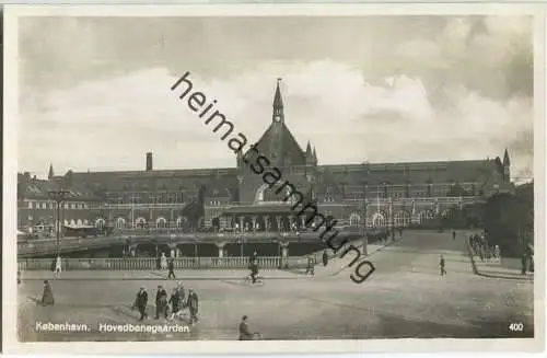 Kobenhavn - Hovedbanegaarden - Foto-Ansichtskarte 30er Jahre - Verlag Rudolf Olsen