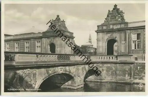 Kobenhavn - Marmorbroen - Foto-Ansichtskarte 30er Jahre - Verlag Ove Lütken Kobenhavn