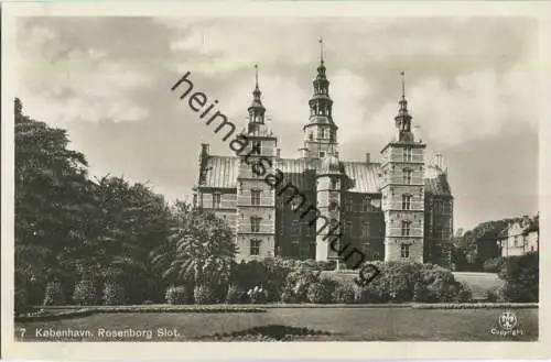 Kobenhavn - Rosenborg Slot - Foto-Ansichtskarte 30er Jahre - Verlag Alex Vincent