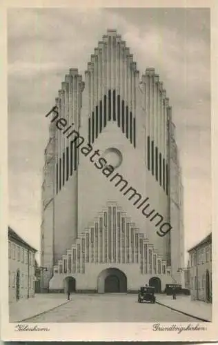 Kobenhavn - Grundtvigskirken - Foto-Ansichtskarte 30er Jahre - Verlag J. Chr. Olsen