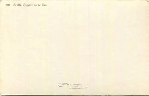 Arolla - Aiguille de la Csa - Foto-AK - Verlag E. Gyger Adelboden