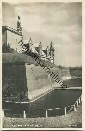 Helsingor - Kronborg - Den sondre Voldgrav - Foto-AK 30er Jahre - Verlag Kai Brammer Helsingor
