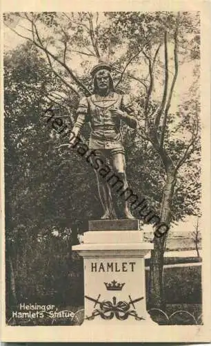 Helsingor - Hamlets Statue - Foto-AK 30er Jahre - Verlag Jens Moler