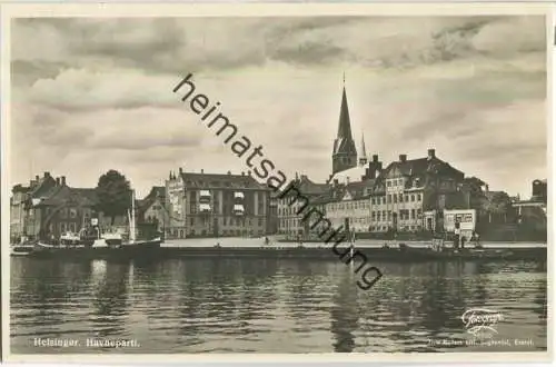 Helsingor - Havneparti - Foto-AK 30er Jahre - Verlag Jens Muller