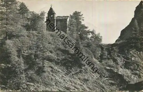 Fionnay - Chapelle de Mauvolsin - Foto-AK - Verlag E. Gyger Adelboden - gel.