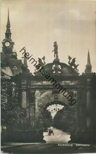 Foto-AK - Bückeburg - Schlosstor - Cramers Kunstanstalt Dortmund