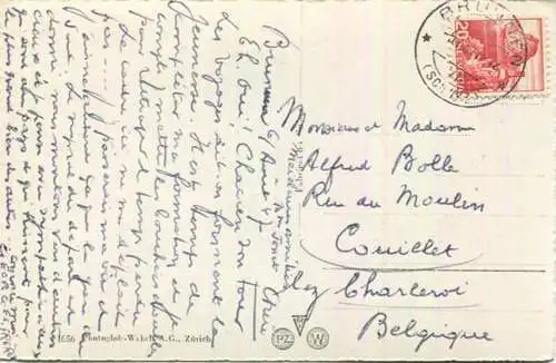 Brunnen - Quai - Foto-AK - Verlag Photoglob-Wehrli AG Zürich gel. 1947