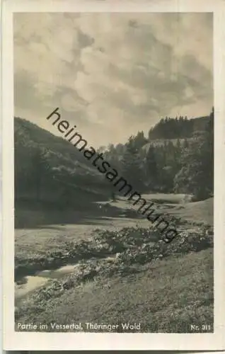 Partie im Vessertal - Foto-Ansichtskarte - Henneberger Karten-Verlag Photo-Dörr Schleusingen