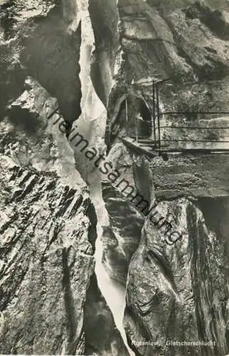 Rosenlaui - Gletscherschlucht - Foto-AK - Verlag Photoglob-Wehrli Zürich