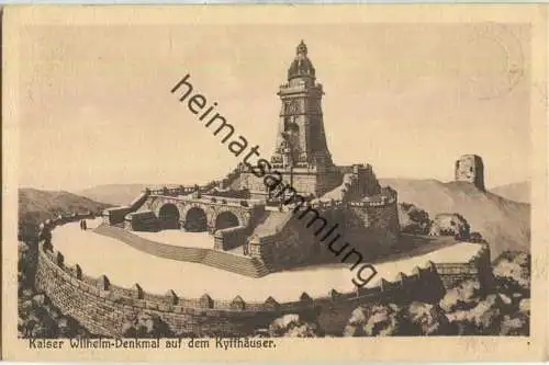 Kaiser Wilhelm-Denkmal auf dem Kyffhäuser - Verlag R. Lederbogen Halberstadt