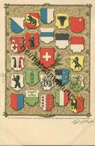 Schweizer Wappenkarte